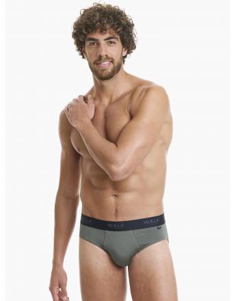 Walk Ανδρικό Σλιπ από bamboo Χακί W1775_24