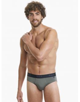 Walk Ανδρικό Σλιπ από bamboo Χακί W1775_24