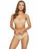 VΙΑΝΙΑ Carola Γυναικείο Σουτιέν μπέζ strapless με μπανέλα και ελαφρά ενισχυση Cup D 211414