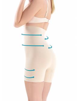 BLACKSPADE ΓΥΝΑΙΚΕΙΟ ΨΗΛΟΜΕΣΟ LASTEX CONTROL PANTS 1477 ΜΠΕΖ-ΜΑΥΡΟ