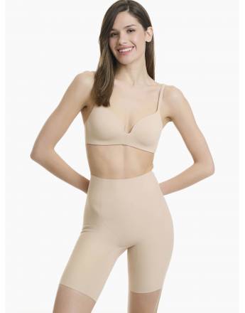 WALK ΓΥΝΑΙΚΕΙΟ SEAMLESS ΚΟΡΣΕΣ ΣΥΣΦΙΞΗΣ ΜΕ ΠΟΔΙ W2078 ΜΠΕΖ-ΜΑΥΡΟ