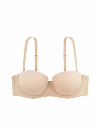 DORINA MICHELLE LIGHT PADDED BALCONY STRAPLESS ΜΕ ΕΛΑΦΡΑ ΕΝΙΣΧΥΣΗ CUP D D17193A-B60 ΜΠΕΖ