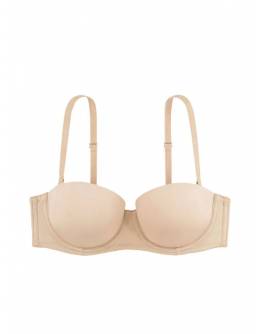 DORINA MICHELLE LIGHT PADDED BALCONY STRAPLESS ΜΕ ΕΛΑΦΡΑ ΕΝΙΣΧΥΣΗ CUP D D17193A-B60 ΜΠΕΖ
