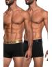 INIZIO ΑΝΔΡΙΚΟ BOXER ΜΕ ΕΞΩΤΕΡΙΚΟ ΜΕΤΑΛΙΖΕ ΛΑΣΤΙΧΟ 2 PACK ΜΑΥΡΟ/ΧΡΥΣΟ 4403