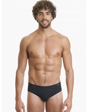 Walk Seamless Ανδρικό σλιπ από bamboo Μαύρο W1772_02