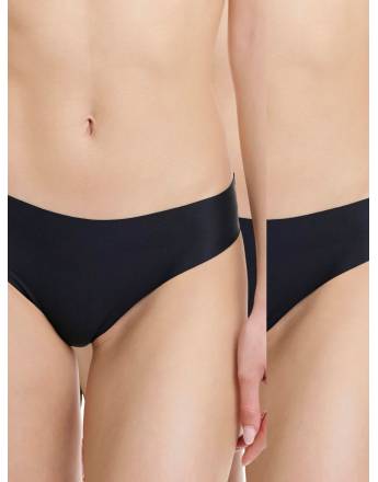 Walk Γυναικείο Αόρατο σλιπ χωρίς ραφές (2 τμχ.) Μαύρο - Μαύρο W2072_0202