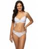 VIANIA Ava Γυναικείο Σουτιέν με μπανέλα, και ελαφρά ενίσχυση και δαντέλα, Cup C-D 224480 Μαύρο - Μπεζ-STONE