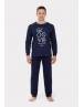 Nina Club Πιτζάμα ανδρική Groove NCM26770 Μπλε AW2025-26
