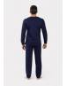 Nina Club Πιτζάμα ανδρική Groove NCM26770 Μπλε AW2025-26