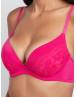 Dorina WILLA Γυναικείο Σουτιέν 2τεμ. PUSH UP PLUNGE BRA Cup-B FXPG0007LA182-2X0491 PINK/BLACK