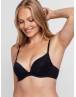 Dorina WILLA Γυναικείο Σουτιέν 2τεμ. PUSH UP PLUNGE BRA Cup-B FXPG0007LA182-2X0490 BLACK/PINK