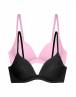 Dorina WILLA Γυναικείο Σουτιέν 2τεμ. PUSH UP PLUNGE BRA Cup-B FXPG0007LA182-2X0490 BLACK/PINK