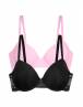 DORINA WILLA 2ΤΕΜ Γυναικειο Σουτιεν με ελαφρα ενισχυση και μπανελα Cup D-E FXTT0002LA182-2X0490 BLACK/PINK