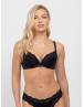 DORINA ORIGINS SHINY ΓΥΝΑΙΚΕΙΟ ΣΟΥΤΙΕΝ MICRO PUSH UP PLUNGE BRA CUP B-D FXPG0053MI127-BK0001 Μαύρο