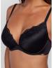 DORINA ORIGINS SHINY ΓΥΝΑΙΚΕΙΟ ΣΟΥΤΙΕΝ MICRO PUSH UP PLUNGE BRA CUP B-D FXPG0053MI127-BK0001 Μαύρο