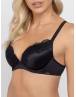 DORINA ORIGINS SHINY ΓΥΝΑΙΚΕΙΟ ΣΟΥΤΙΕΝ MICRO PUSH UP PLUNGE BRA CUP B-D FXPG0053MI127-BK0001 Μαύρο