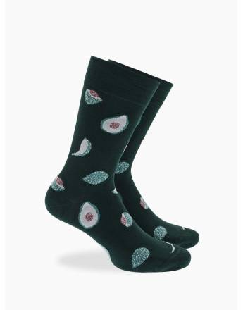 Walk Κάλτσες από bamboo με σχέδιο avocado Πράσινο σκούρο W304-45_40