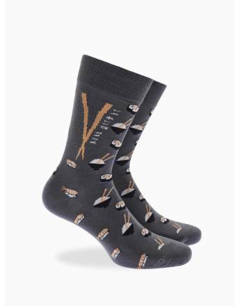 Walk Βαμβακερές κάλτσες με σχέδιο sushi Γκρι σκούρο W1064-37_10