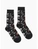 Walk Βαμβακερές κάλτσες με σχέδιο pop art Μαύρο W1064-34_02