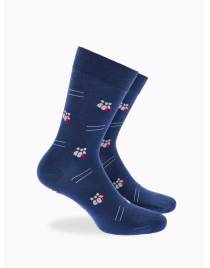 Walk Βαμβακερές κάλτσες με σχέδιο bowling Mπλε ανοικτό W1064-35_04