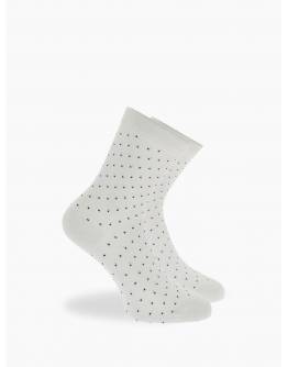 Walk Γυναικείες Κάλτσες από bamboo με σχέδιο πουά Λευκό W331-3_01