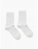 Walk Γυναικείες Κάλτσες από bamboo με σχέδιο πουά Λευκό W331-3_01