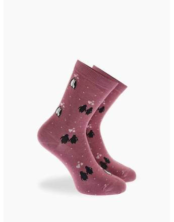 Walk Γυναικείες Κάλτσες από bamboo με σχέδιο penguins Σάπιο μήλο W331-14_61