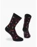 Walk Γυναικείες Βαμβακερές κάλτσες με σχέδιο wine Μαύρο W132-9_02