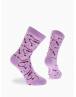 Walk Γυναικείες Βαμβακερές κάλτσες με σχέδιο wine Λιλά W132-9_30