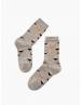 Walk Γυναικείες Βαμβακερές κάλτσες με σχέδιο sushi Γκρι ανοικτό W132-11_13