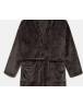 MINERVA Fleece Ανδρική Μονόχρωμη Ρόμπα 96-71212-590 ΓΚΡΙ CARBON
