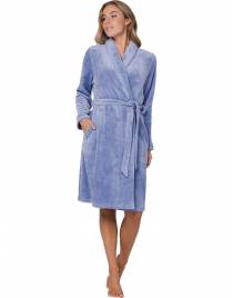 Pastunette Blue Fog Γυναικεία Ρόμπα Βελούδινη με ζώνη 171252-134-1-510 Μπλε-Γαλάζιο