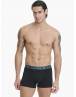 Walk Ανδρικό Βαμβακερό μπόξερ (3 τμχ.) Μαύρο W1753-4_020202