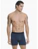 Walk Ανδρικό Μακρύ βαμβακερό μπόξερ (2 τμχ.) Μπλε- Χακί W1764-2_0324