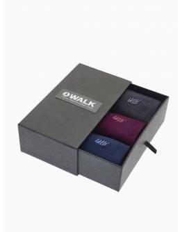 Walk Κάλτσες από bamboo 3 ζεύγη giftbox Μπλε - ανθρακι - Γκρενά BS-11_082775