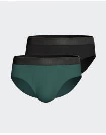 Impetus Set 2 men's Slip in Lyocell N65-IM1121N65P2-GN096 Green/Black AW 2025-26