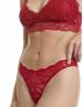 Walk Γυναικείο Brazilian σλιπ από δαντέλα και microfiber Κόκκινο σκούρο W2042_44