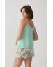 MINERVA Tropical Αμάνικη Μπριτέλα Γυναικεία Πιτζάμα 90-53256-242 MINT SS2026