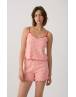Cherries Pointelle Αμάνικη Μπριτέλα Γυναικεία Πιτζάμα 90-53201-369 PEACH-RED CHERRIES SS2026