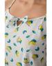 MINERVA Lemon Αμάνικη Μπριτέλα Γυναικεία Πιτζάμα 90-53219-365 GREY MEL-YELLOW LEMON SS2026