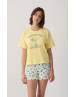 MINERVA Lemon Γυναικεία Κοντομάνικη Πυτζάμα 90-53222-323 ΚΙΤΡΙΝΟ SS2026