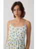 MINERVA Εμπριμέ Γυναικεία Αμάνικη Μπριτέλα Νυχτικιά Θηλασμού/ Εγκυμοσύνης 90-53223-365 GREY MEL-YELLOW LEMONS SS2026