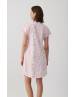 MINERVA Tulips Γυναικεία Κοντομάνικη Νυχτικιά Θηλασμού/ Εγκυμοσύνης 90-53234-366 ECRU-PINK TULIPS SS2026