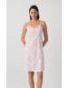 MINERVA Tulips Γυναικεία Αμάνικη Μπριτέλα Νυχτικιά 90-53236-366 ECRU-PINK TULIPS SS2026
