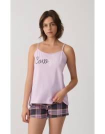 MINERVA Rodeo Girl Αμάνικη Μπριτέλα Γυναικεία Πιτζάμα 90-53239-274 ΛΙΛΑ SS2026