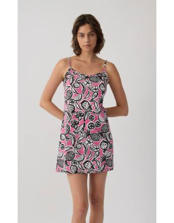 MINERVA Fruits Γυναικεία Αμάνικη Μπριτέλα Νυχτικιά 90-53248-312 FRUITS FUCHSIA SS2026