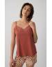 MINERVA Animal Αμάνικη Μπριτέλα Γυναικεία Πιτζάμα 90-53261-104 TERRACOTA SS2026