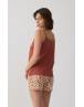 MINERVA Animal Αμάνικη Μπριτέλα Γυναικεία Πιτζάμα 90-53261-104 TERRACOTA SS2026