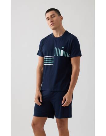 MINERVA Stripes Ανδρική Πιτζάμα 90-71334-200 MARINE SS2026