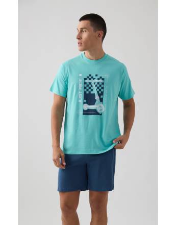 MINERVA Just Ride Ανδρική Πυτζάμα 90-71342-467 ΒΕΡΑΜΑΝ